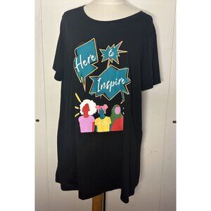 Torrid Women's Slim Fit Here to Inspire graphic T-Shirt top Size 2 Torrid Strong